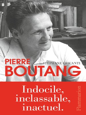 cover image of Pierre Boutang